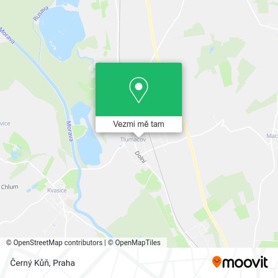 Černý Kůň mapa