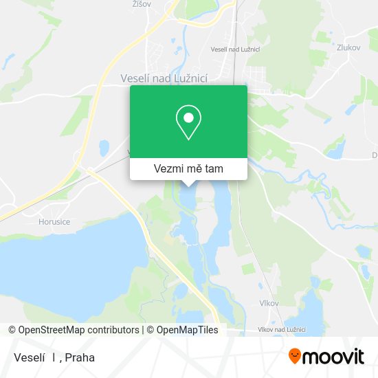 Veselí Ⅰ mapa