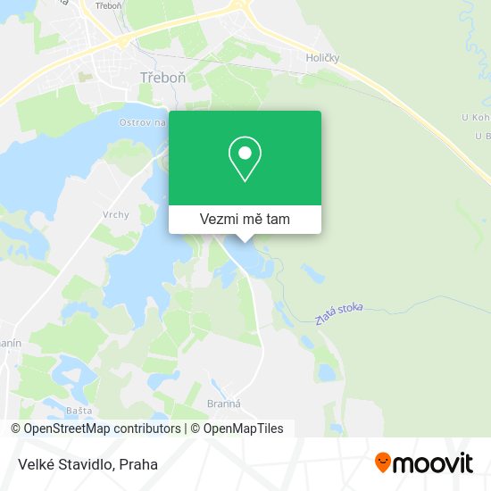 Velké Stavidlo mapa