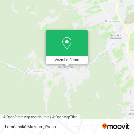 Lomňanské Muzeum mapa