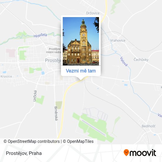 Prostějov mapa