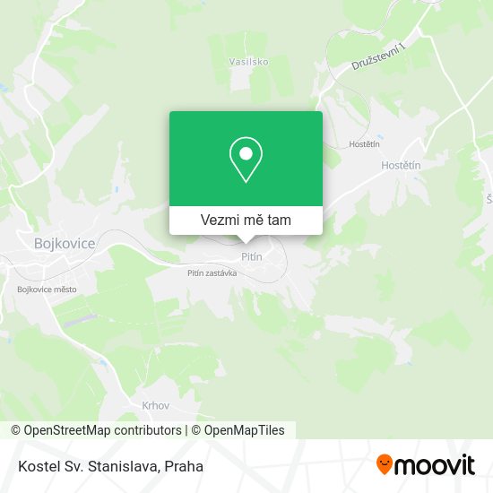 Kostel Sv. Stanislava mapa