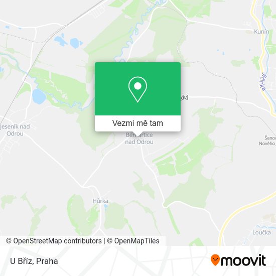 U Bříz mapa