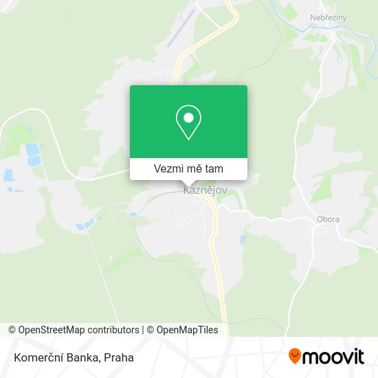 Komerční Banka mapa