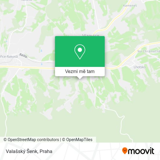 Valašský Šenk mapa