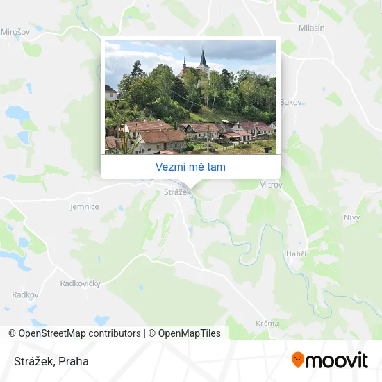 Strážek mapa