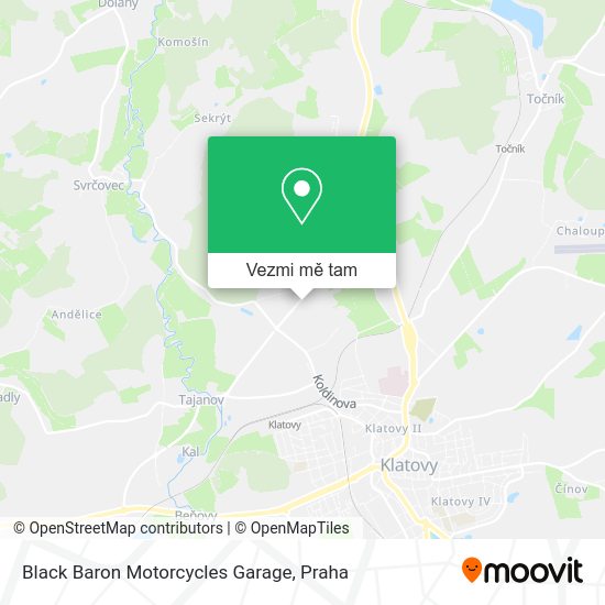 Black Baron Motorcycles Garage mapa