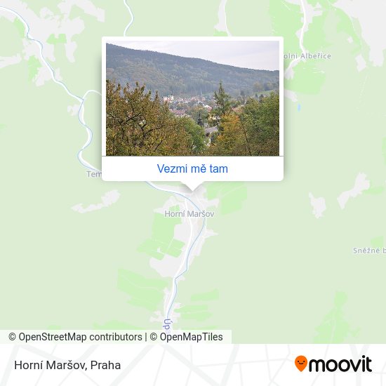 Horní Maršov mapa