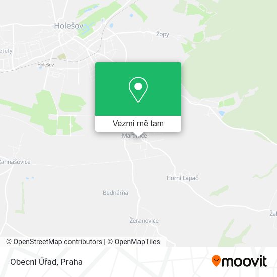 Obecní Úřad mapa