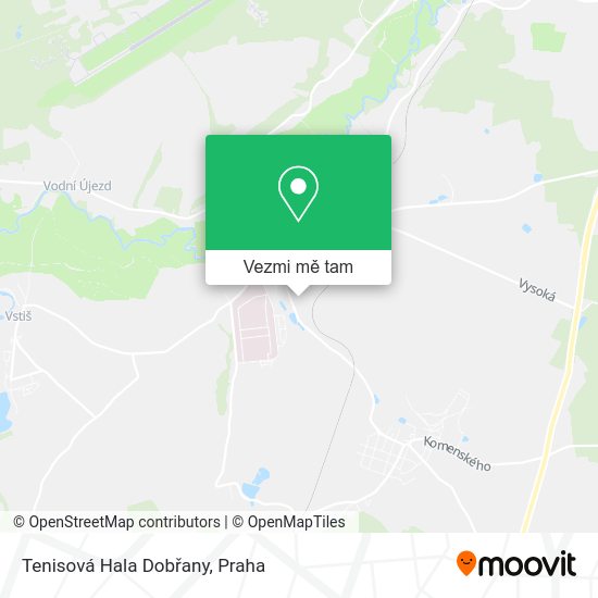 Tenisová Hala Dobřany mapa