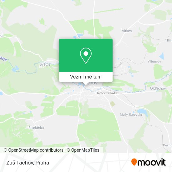 Zuš Tachov mapa
