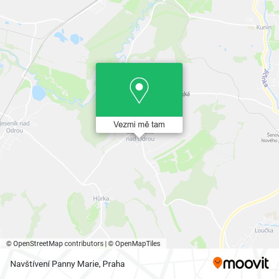 Navštívení Panny Marie mapa