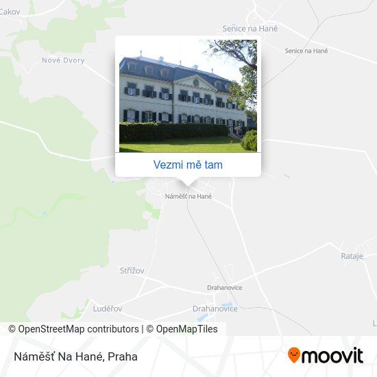 Náměšť Na Hané mapa
