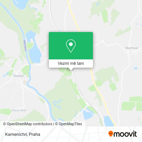 Kamenictví mapa
