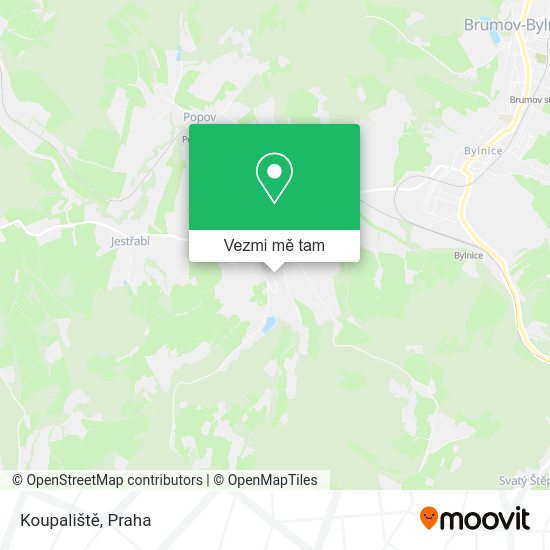 Koupaliště mapa