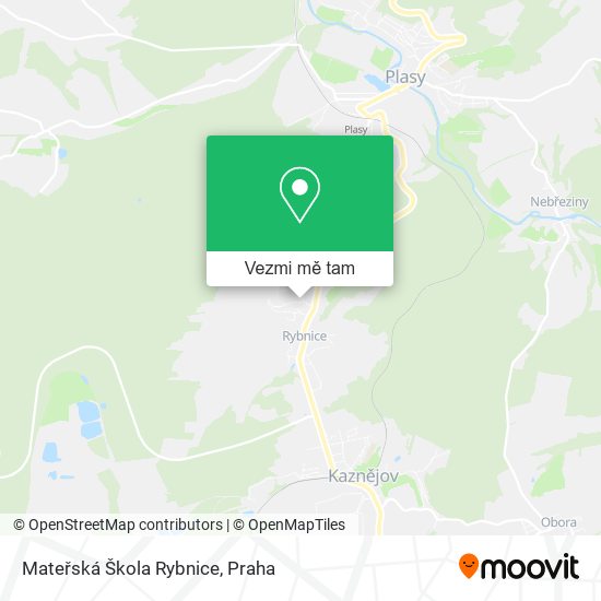 Mateřská Škola Rybnice mapa