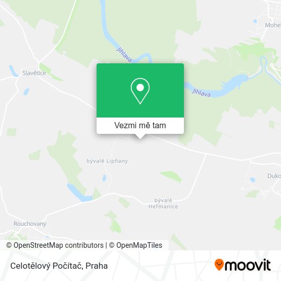 Celotělový Počítač mapa