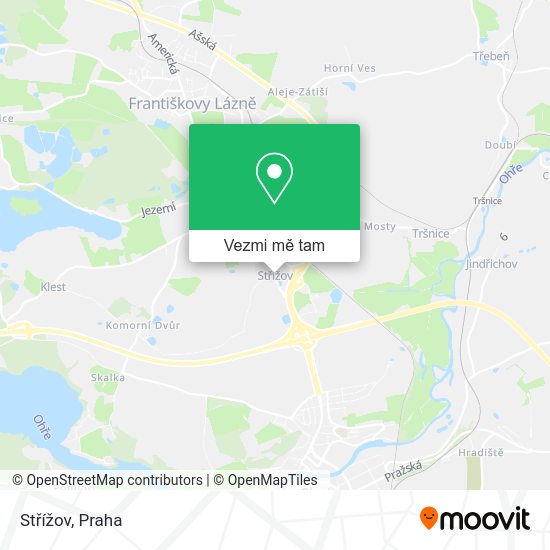 Střížov mapa