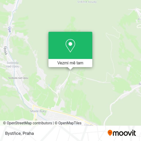 Bystřice mapa