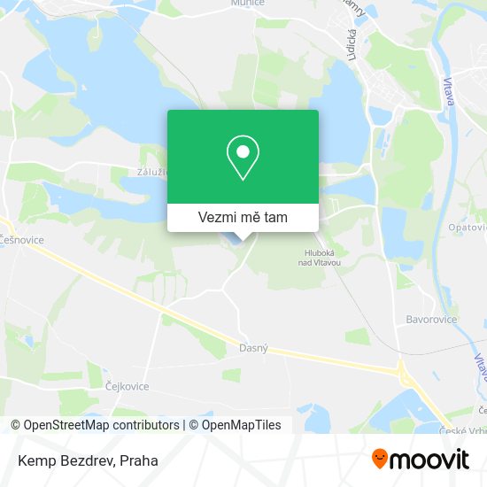 Kemp Bezdrev mapa
