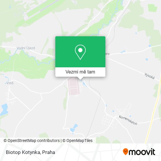 Biotop Kotynka mapa