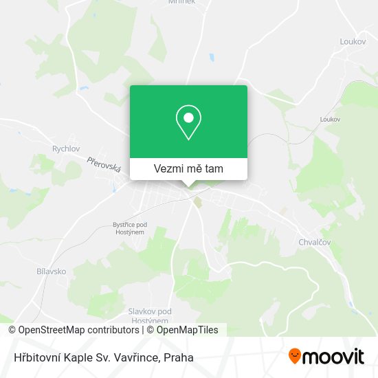 Hřbitovní Kaple Sv. Vavřince mapa
