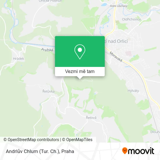 Andrlův Chlum (Tur. Ch.) mapa