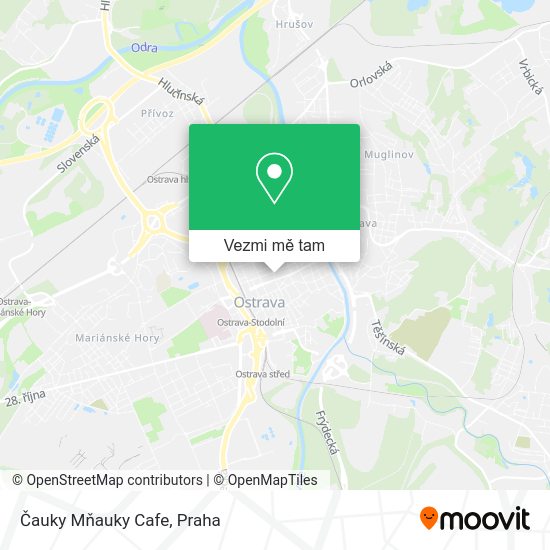 Čauky Mňauky Cafe mapa