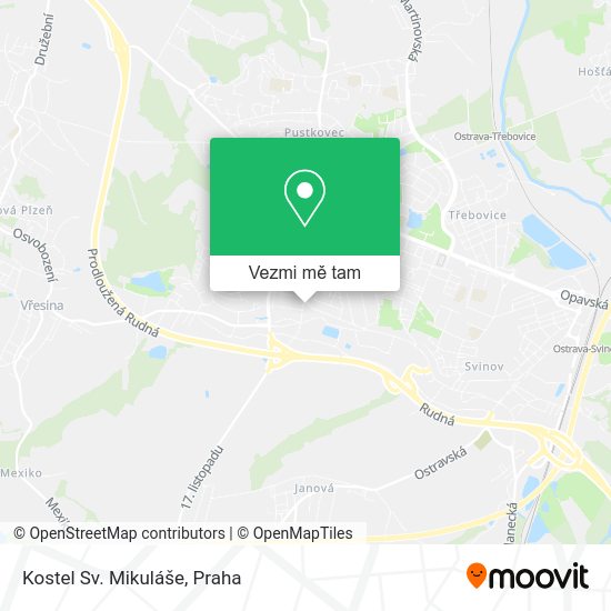 Kostel Sv. Mikuláše mapa