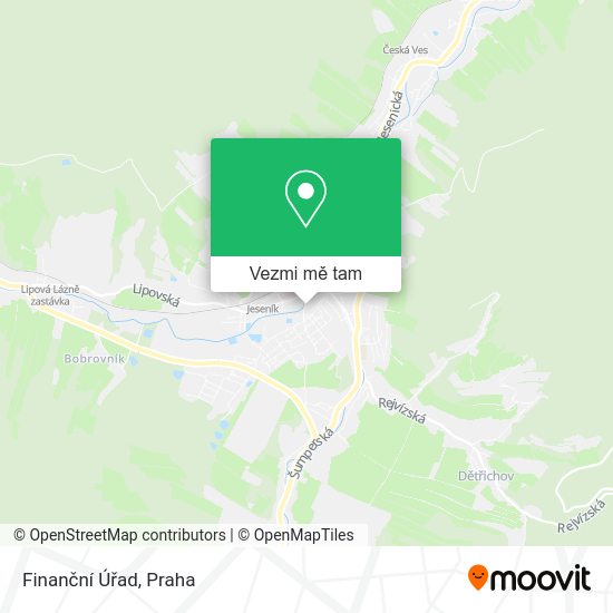 Finanční Úřad mapa