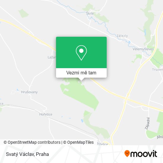 Svatý Václav mapa