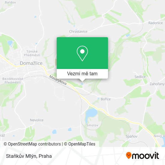 Staňkův Mlýn mapa