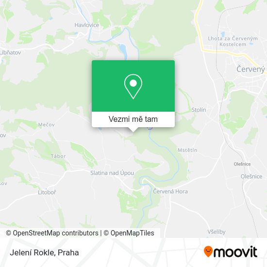 Jelení Rokle mapa