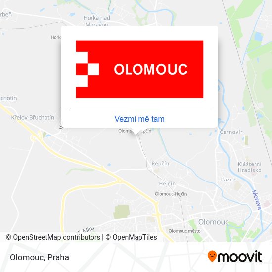 Olomouc mapa