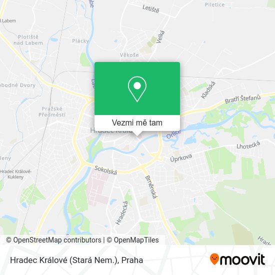 Hradec Králové (Stará Nem.) mapa
