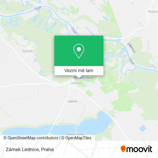 Zámek Lednice mapa