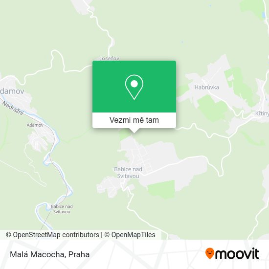 Malá Macocha mapa