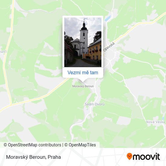 Moravský Beroun mapa