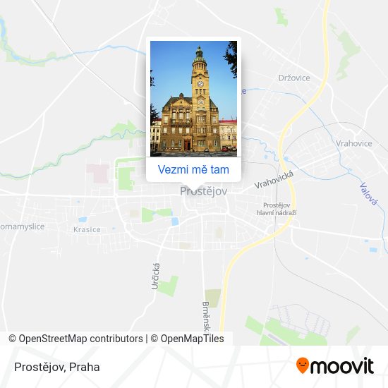 Prostějov mapa