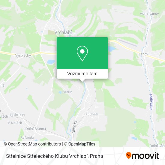 Střelnice Střeleckého Klubu Vrchlabí mapa