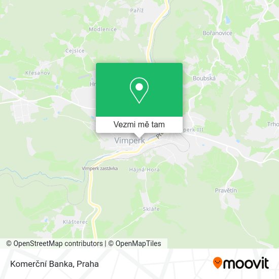 Komerční Banka mapa