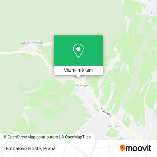 Fotbalové Hřiště mapa