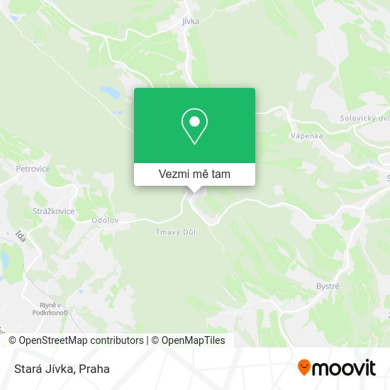 Stará Jívka mapa