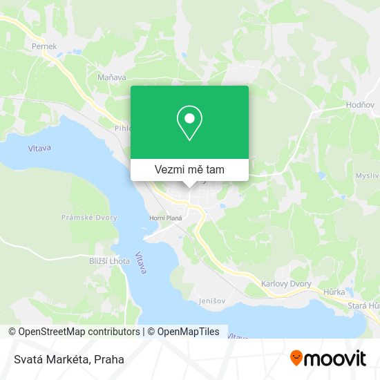 Svatá Markéta mapa