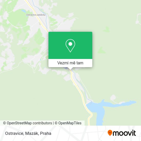 Ostravice, Mazák mapa