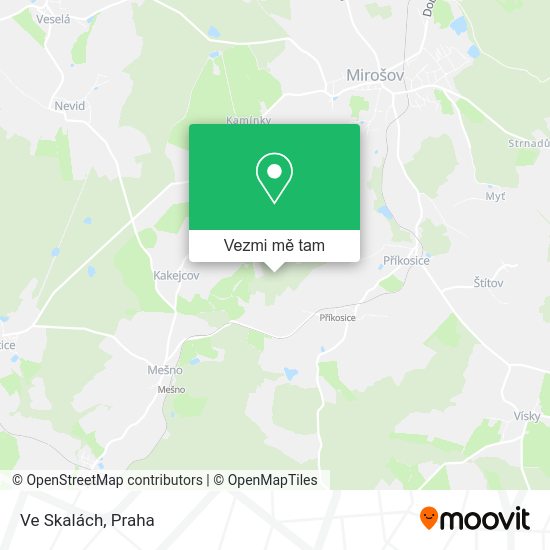 Ve Skalách mapa