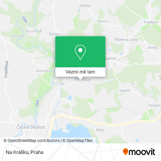 Na Králíku mapa