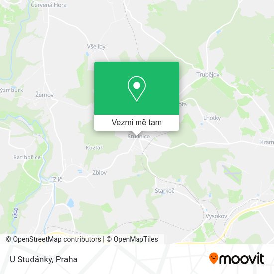 U Studánky mapa