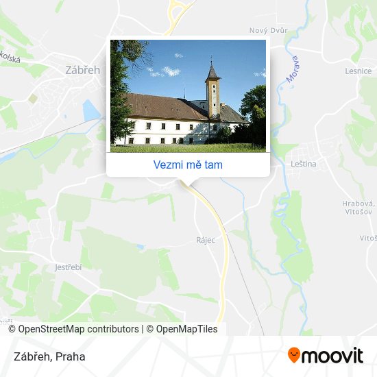 Zábřeh mapa
