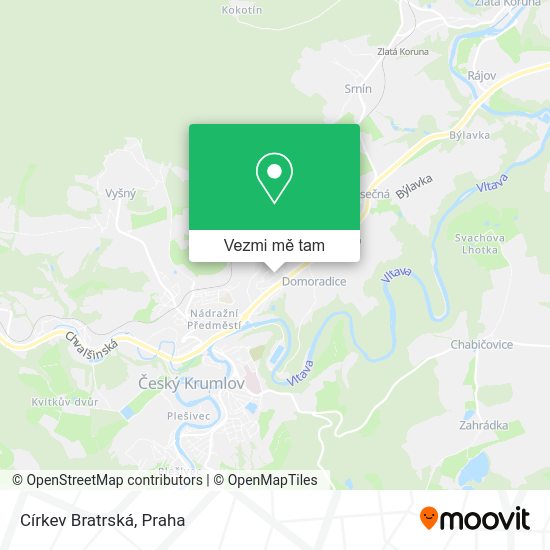 Církev Bratrská mapa
